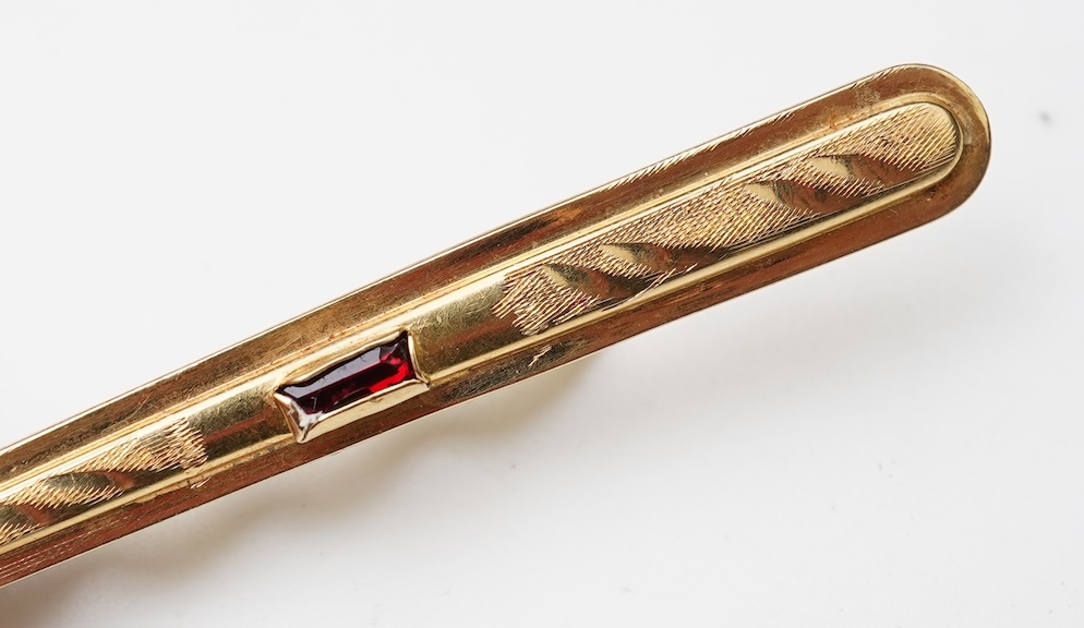 Three bar brooches, late 19th/early 20th century